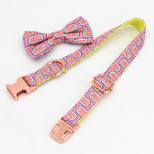 Load image into Gallery viewer, Personalized Queen Collar, Leash and Bow Tie Set