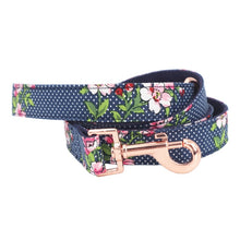 Load image into Gallery viewer, Flower Dog Collar and Leash Set with Removable Flower