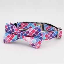 Load image into Gallery viewer, Dream Purple Dog Collar, Leash and Bow Tie Set