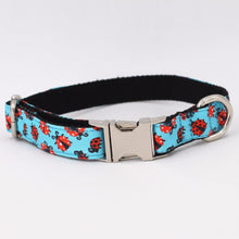 Load image into Gallery viewer, Ladybird Dog Collar, Leash and Bow Tie Set