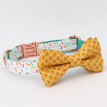 Load image into Gallery viewer, Sprinkles Dog Collar, Leash and Bow Tie Set