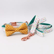 Load image into Gallery viewer, Sprinkles Dog Collar, Leash and Bow Tie Set