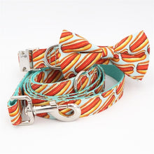 Load image into Gallery viewer, Hot Dog Collar, Leash and Bow Tie Set