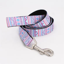 Load image into Gallery viewer, Purple Dog Collar, Leash and Bow Tie Set