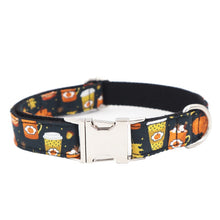 Load image into Gallery viewer, Autumn Dog Collar, Leash and Bow Tie Set