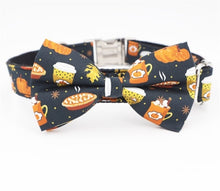 Load image into Gallery viewer, Autumn Dog Collar, Leash and Bow Tie Set