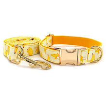 Load image into Gallery viewer, Banana Dog Collar, Leash and Bow Tie Set