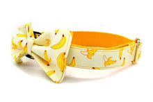 Load image into Gallery viewer, Banana Dog Collar, Leash and Bow Tie Set