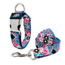 Load image into Gallery viewer, Personalized Dog Collar and Leash Set
