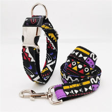 Load image into Gallery viewer, Personalized Dog Collar and Leash Set