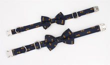 Load image into Gallery viewer, Tropical Pineapple Dog Collar, Leash and Bow Tie Set
