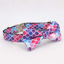 Load image into Gallery viewer, Dream Purple Dog Collar, Leash and Bow Tie Set
