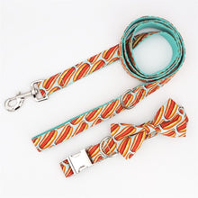 Load image into Gallery viewer, Hot Dog Collar, Leash and Bow Tie Set
