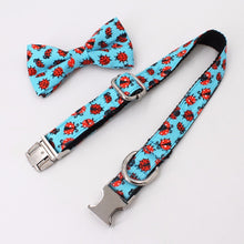 Load image into Gallery viewer, Ladybird Dog Collar, Leash and Bow Tie Set
