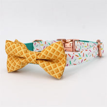 Load image into Gallery viewer, Sprinkles Dog Collar, Leash and Bow Tie Set
