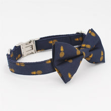 Load image into Gallery viewer, Tropical Pineapple Dog Collar, Leash and Bow Tie Set
