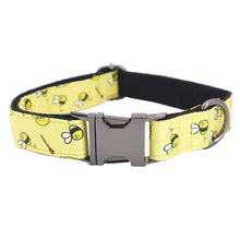 Load image into Gallery viewer, Bee Dog Collar, Leash and Bow Tie Set
