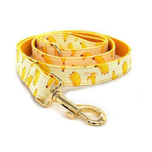Banana Dog Collar, Leash and Bow Tie Set