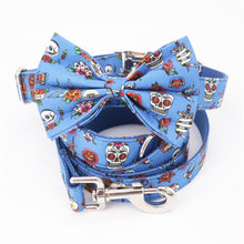 Load image into Gallery viewer, Classic Golgo Collar, Leash and Bow Tie Set
