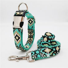 Load image into Gallery viewer, Personalized Dog Collar and Leash Set

